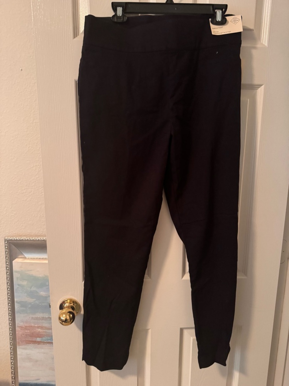 NWT St. John’s Bay High-Waist Stretch Ponte Ankle Pants-sz 14